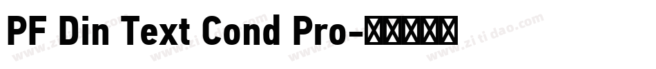 PF Din Text Cond Pro字体转换